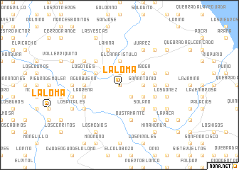 map of La Loma