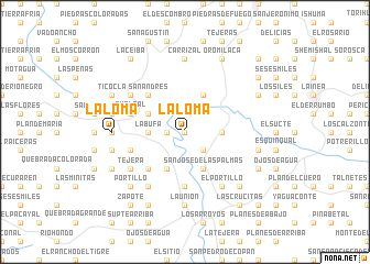 map of La Loma