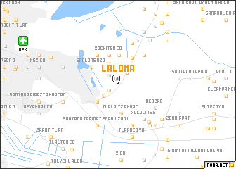 map of La Loma