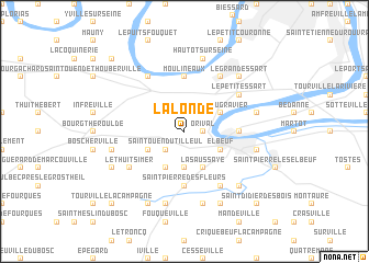 map of La Londe