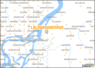 map of Lālpur Husainpur