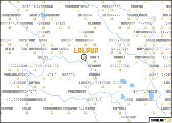 map of Lālpur