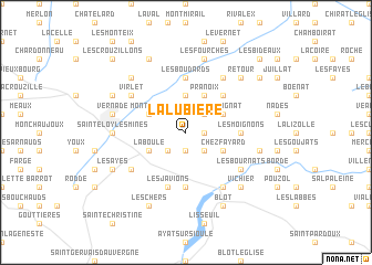 map of La Lubière