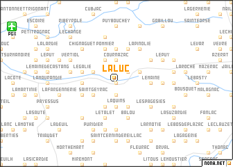 map of La Luc