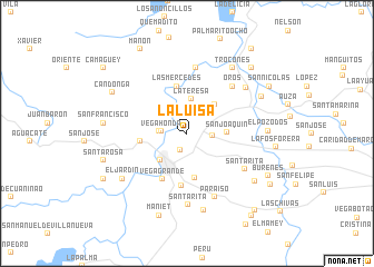 map of La Luisa