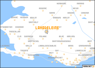 map of La Madeleine