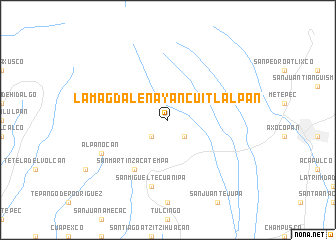 map of La Magdalena Yancuitlalpan