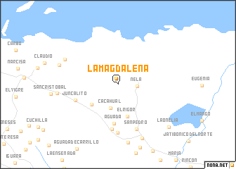 map of La Magdalena