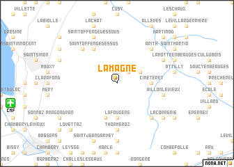 map of La Magne