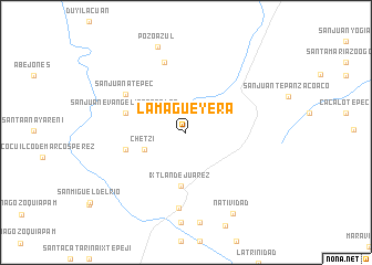 map of La Magueyera