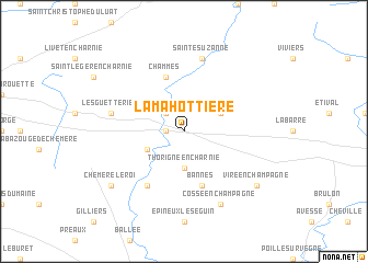 map of La Mahottière