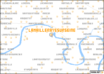 map of La Mailleraye-sur-Seine