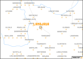 map of La Majada