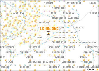 map of La Majada