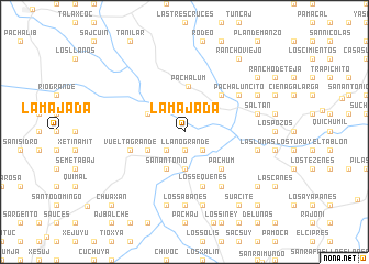 map of La Majada