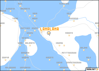 map of Lama Lama