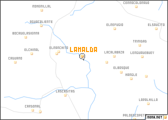 map of La Malda