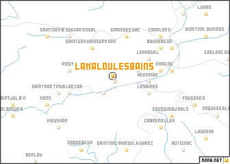 map of Lamalou-les-Bains