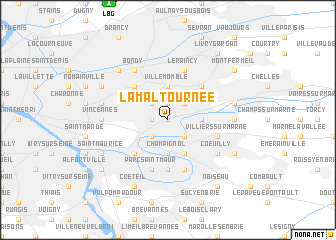 map of La Maltournée