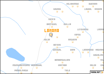 map of Lamama