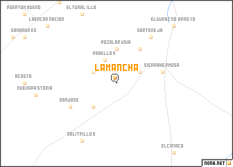 map of La Mancha