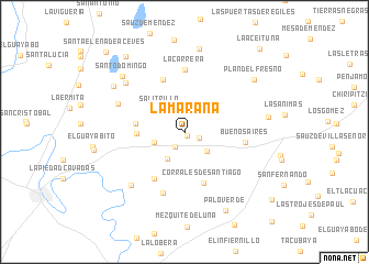 map of La Maraña