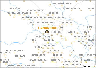 map of Lāmardūnī