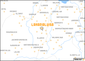 map of La María Luisa