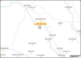 map of La María