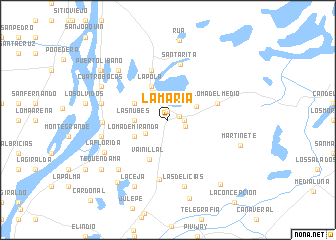 map of La María