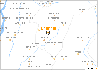 map of La María