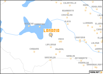 map of La María