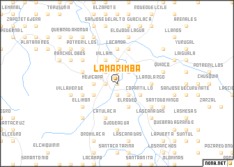 map of La Marimba