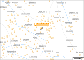 map of La Marina