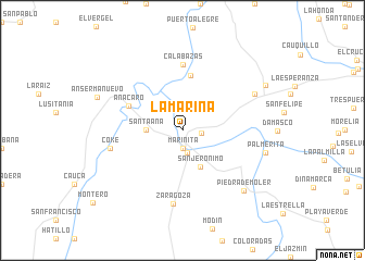 map of La Marina