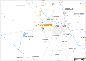 map of Lamar Park