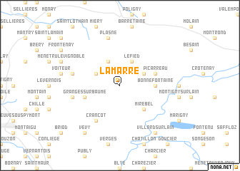 map of La Marre