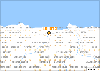 map of La Mata