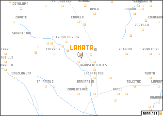 map of La Mata