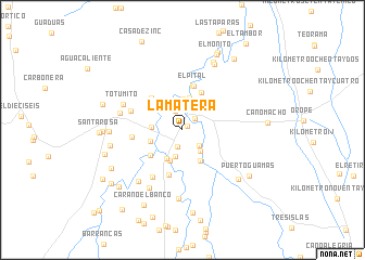 map of La Matera