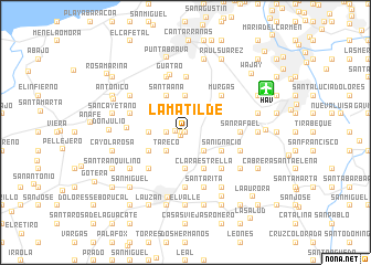 map of La Matilde