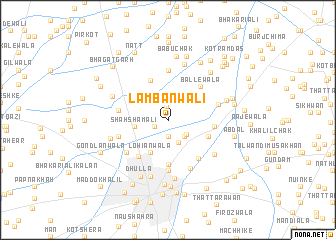 map of Lambanwāli