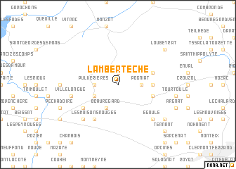 map of Lambertèche