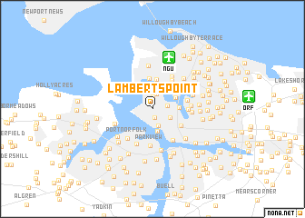 map of Lamberts Point