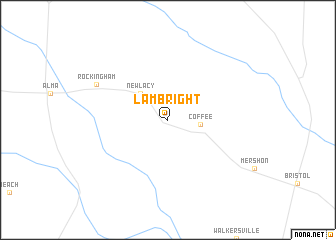 map of Lambright
