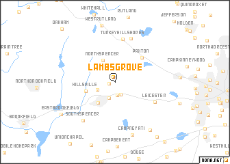 map of Lambs Grove