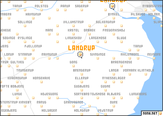map of Lamdrup