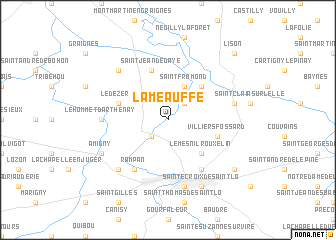 map of La Meauffe