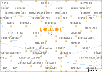 map of Lamécourt