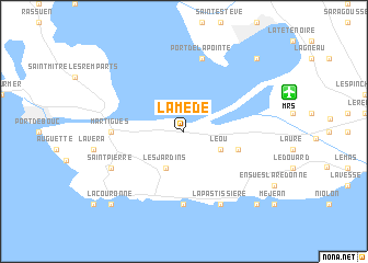 map of La Mède